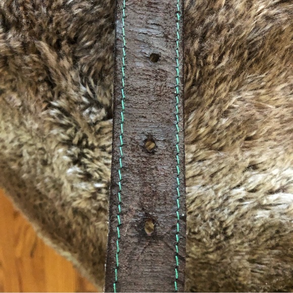 Embossed Hemingway Belt with sailfish & sailboats , beautiful look and feel - Picture 6 of 16